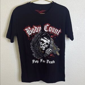 NEW- Body Count-Black Graphic Tee-Small